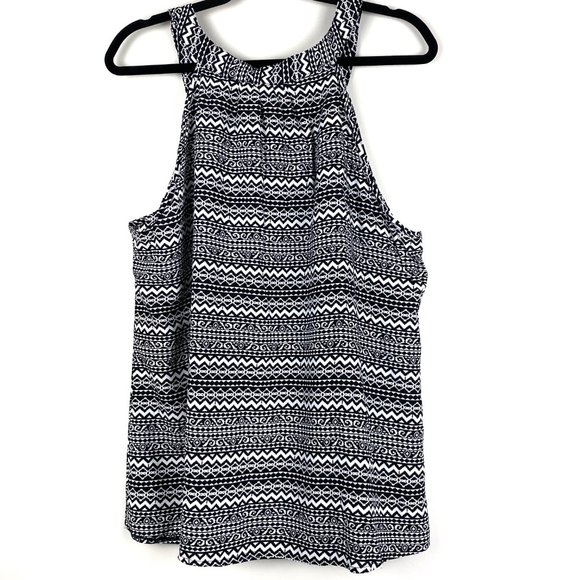 Unique Spectrum Black White Sleeveless Tank 2X - Picture 2 of 13